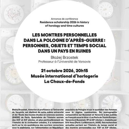 Conférence du professeur Błażej Brzostek