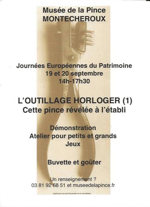 Les Journées Européennes du Patrimoine au Musée de la Pince, à Montécheroux